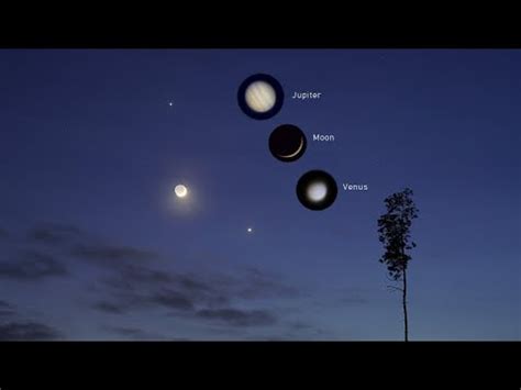 Jupiter, Venus and Moon Conjunction - February 22, 2023. Zooming in on it with Nikon P1000 ...