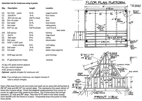 Construct an A-frame tree house in your backyard | Cool Tree House Plans