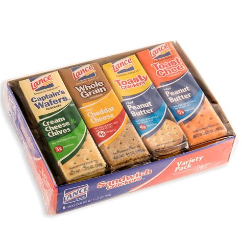 Lance Sandwich Crackers 8 Count Variety Pack