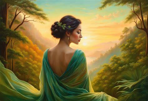 Painting-woman in Nature (25) by aiartzone on DeviantArt