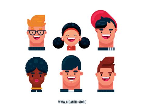 Flat Design Teenage Character Illustrations in Adobe Illustrator by Mark Rise on Dribbble