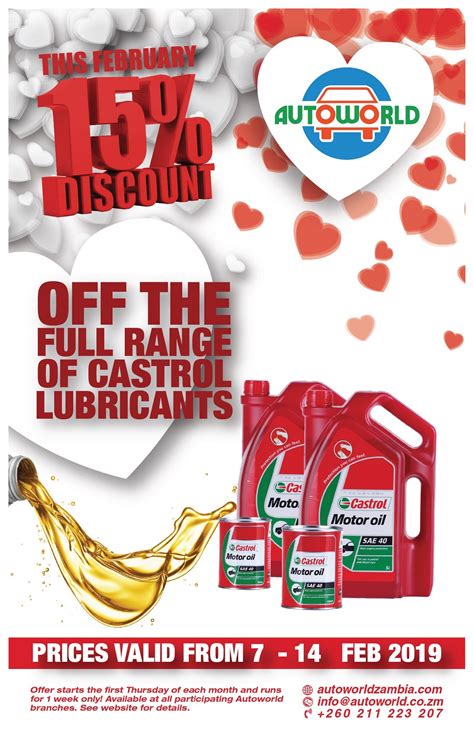 Castrol lubricants offer Feb 2019 — Autoworld