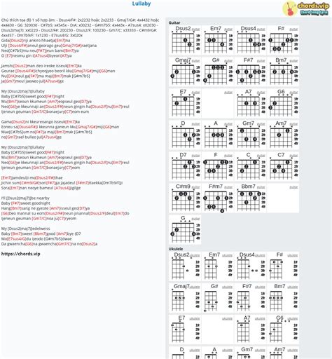 Chord: Lullaby - tab, song lyric, sheet, guitar, ukulele | chords.vip