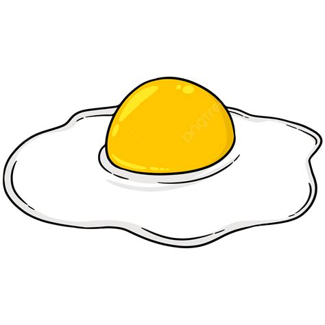 Cartoon Sunny Side Up, Cartoon Clipart, Sunny Clipart, Sunny Side Up Egg PNG Transparent Clipart ...