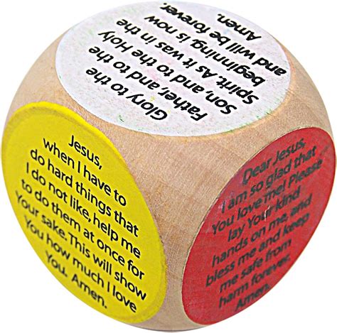 Amazon.com: Religious Children's Colorful Prayer Cube, 1 1/2 Inch : Office Products