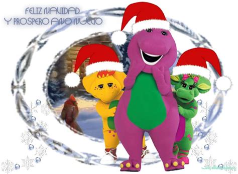 BARNEY TARJETA Postales Navidad ilustraciones de excelente calidad y tamaño