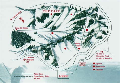 Hurricane Ridge Piste Map / Trail Map