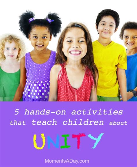 5 Activities to Teach Children About Unity - Moments A Day