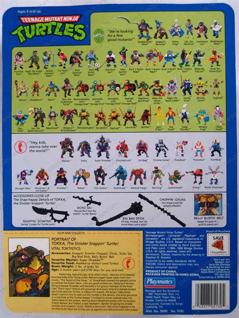 {Playmates} Teenage Mutant Ninja Turtles (1988-1992) - Tokka -TMNT ...