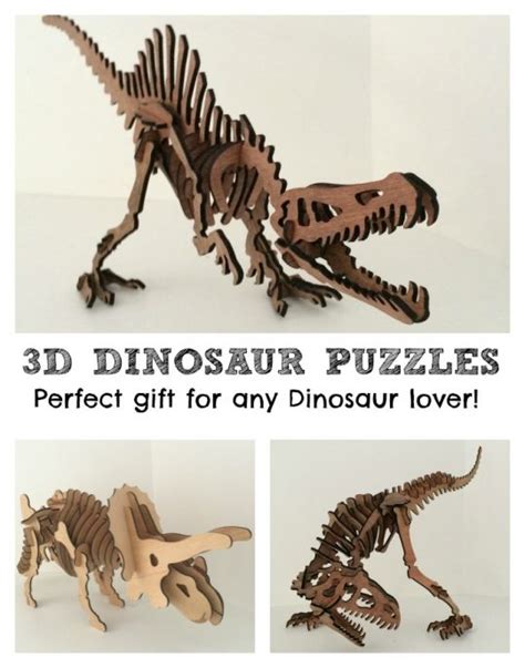 HUGE Wooden 3D Dinosaur Puzzles