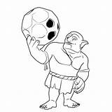 Clash Clans Kleurplaat Coc Mewarnai Arqueira Barbarian Arquero  sketch template