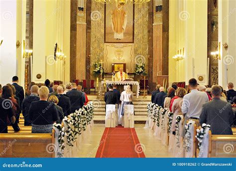 Wedding Ceremony Catholic Church Editorial Photography - Image of ...