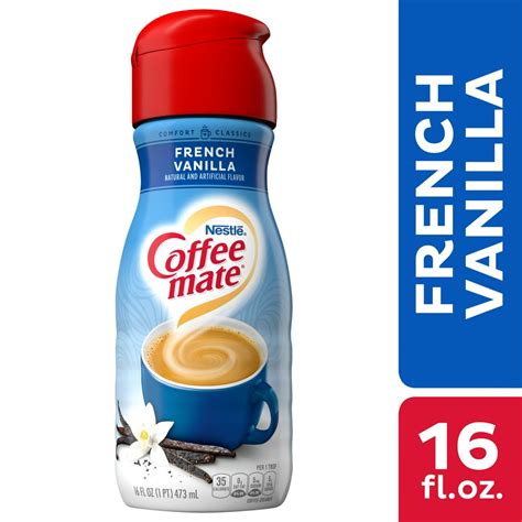 Nestle Coffee mate French Vanilla Liquid Coffee Creamer 16 fl oz ...