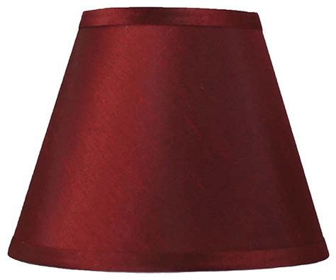Urbanest Hardback Faux Silk Coolie Lamp Shade, 5x9x7", Burgundy - Walmart.com - Walmart.com