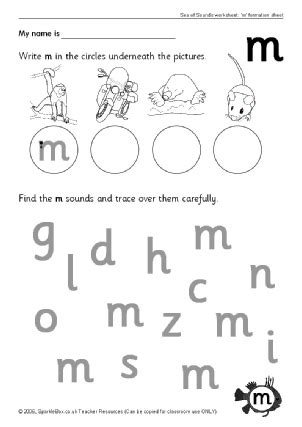 Letter M Phonics Activities and Printable Teaching Resources - SparkleBox