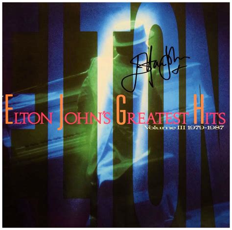 Elton John – Greatest Hits Volume 3, signed albumsROCK STAR gallery