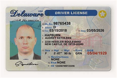 Edit Delaware Driving License | PSD Template