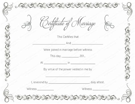 Simple as Gray Marriage Certificate Template