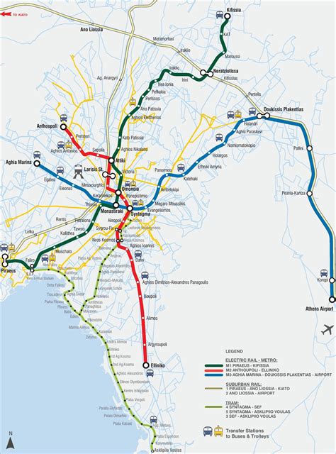 Athens Railway Map