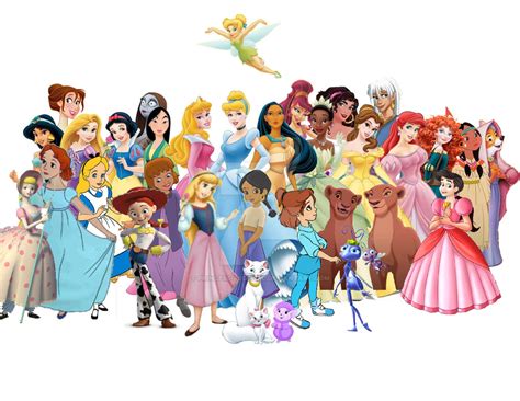 Disney Princess Lineup2 by Princess-Regia-Al on DeviantArt