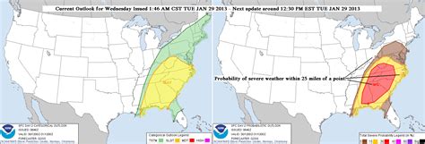 Severe weather still on track for Georgia and Alabama Wednesday JAN 30 ...