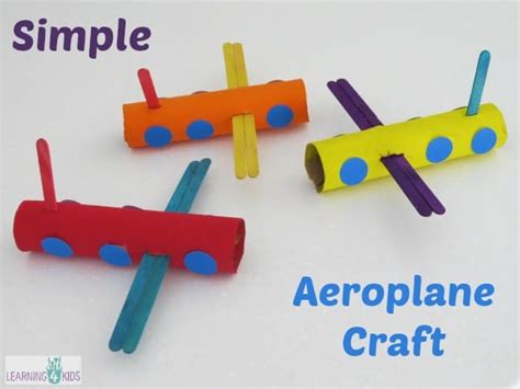 Simple Aeroplane Craft | Learning 4 Kids