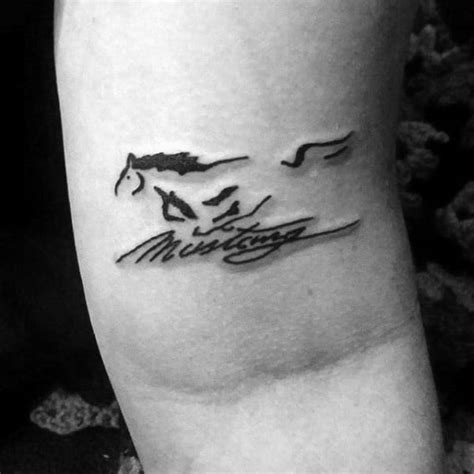 40 Mustang Tattoo Designs For Men - Sports Car Ink Ideas