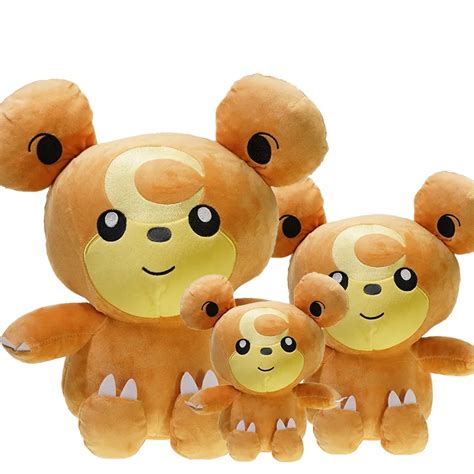 Cute 18 45cm Teddiursa Plush Doll Toy Kawaii Teddiursa Pendant Clip Soft Stuffed Plush Doll ...