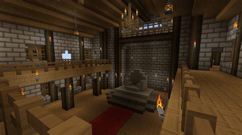 A simple throne room design : Minecraft