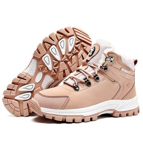 PaSick Hiking Boots Waterproof Mens Womens Winter Snow Boots ...