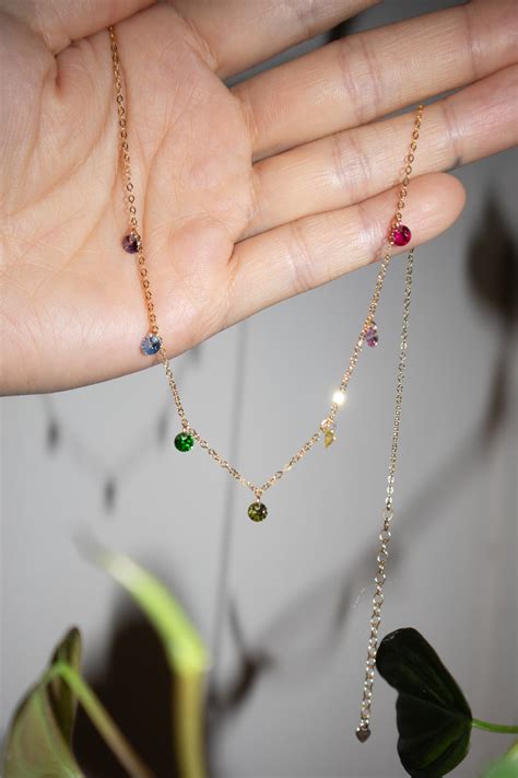 Lilian — Rainbow zircon necklace | Seree