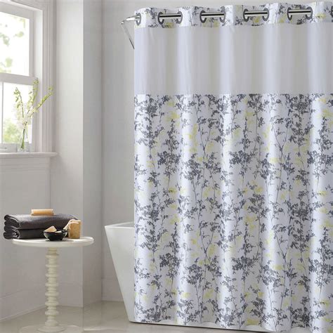 Hookless® Floral Leaves Shower Curtain - Walmart.com - Walmart.com