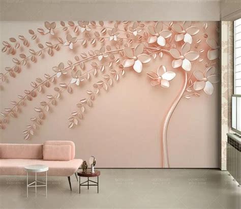 3D Rose Gold ZZ317 Self-adhesive Wallpaper Mural Peel and - Etsy