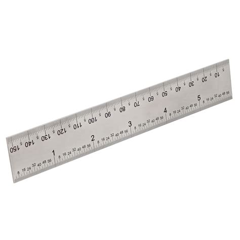 DCT Machinist Ruler 6in - Metric SAE Steel Engineering Ruler 1/64in Increments | eBay