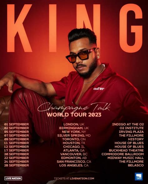 King announces UK tour dates for September | TheFestivals