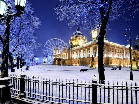 'Belfast's City Hall in the Snow at Dusk' Photographic Print - Chris Hill | AllPosters.com ...