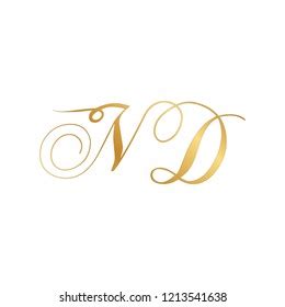 Gold Script Monogram Letter N Letter Stock Vector (Royalty Free) 1213541638 | Shutterstock