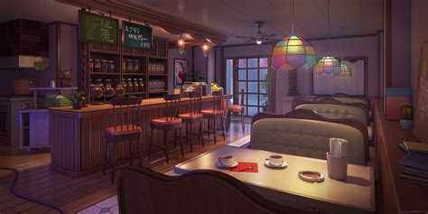 ArtStation - Rainy Cafe Leblanc (Persona 5 Fanart)