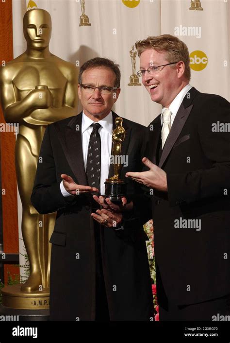 Robin Williams and Andrew Stanton, 2004 Academy Award winner for Best ...