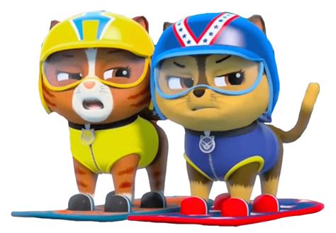 Two Cats From Paw Patrol Png Transparent Background