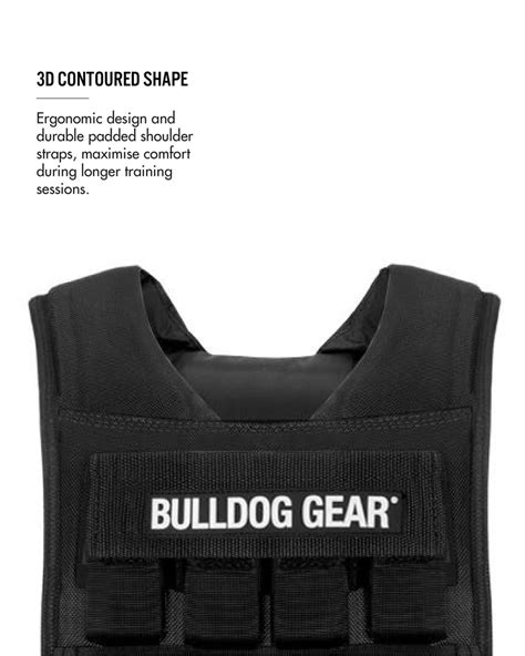 Bulldog Gear | 20kg Adjustable Weight Vest | Weighted Vests