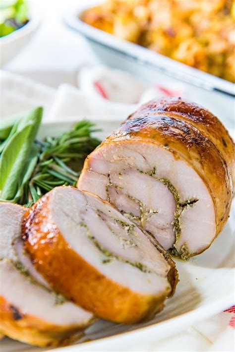 Slow Roasted Turkey Roulade (Thanksgiving Turkey Roll) - The Flavor Bender