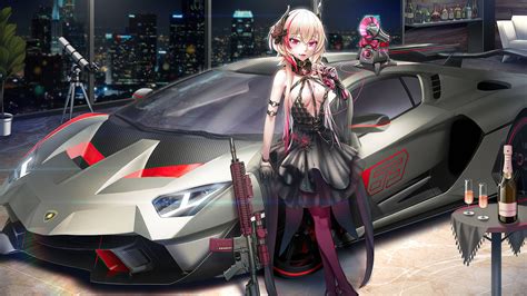 cars and girls wallpaper 4k