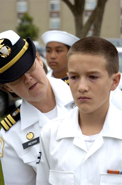 File:US Navy 051022-N-6843I-003 A member of the Navy League Sea Cadet Corps (NLCC) stands an ...