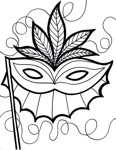 Printable Mask Coloring Pages | ColoringMe.com