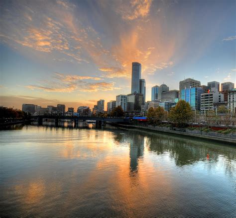 Sunset Over The Yarra River, Melbourne Photograph by Sergio Amiti