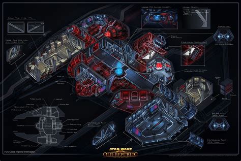 Star Wars the Old Republic- SWTOR concept Art by Ryan Denning Sith Fury Class Spaceship | Star ...