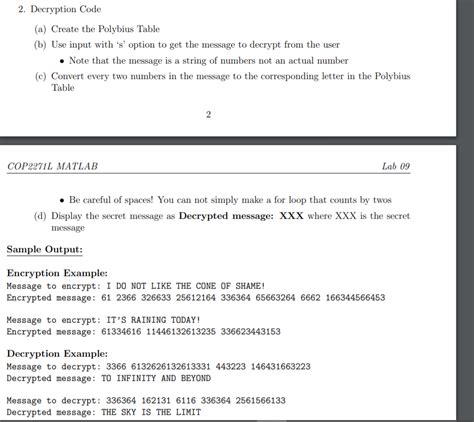 Solved: Polybius Square Cipher Key Programming Concepts: I... | Chegg.com