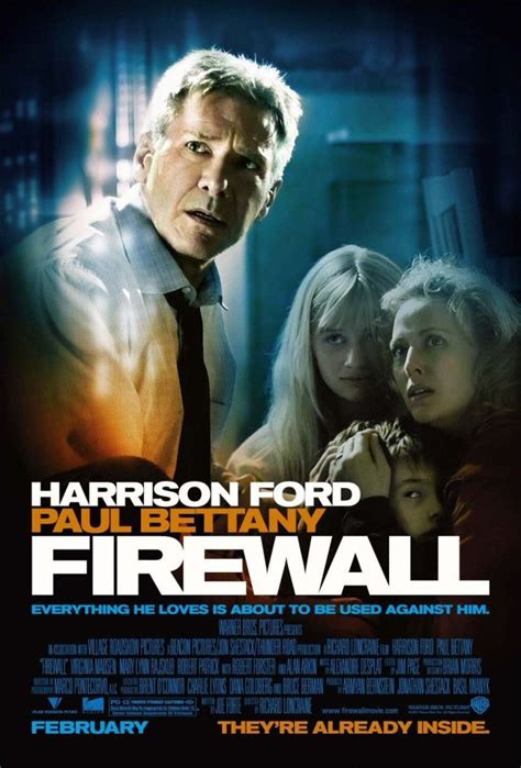 Firewall (2006) by Richard Loncraine | Harrison ford, English movies, Movies