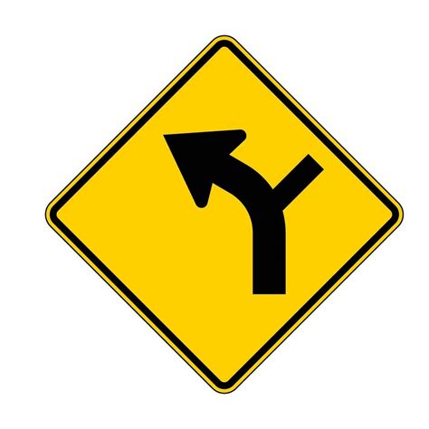 Intersection Left Curve Ahead Sign (W1-10L) | Advanced Sign